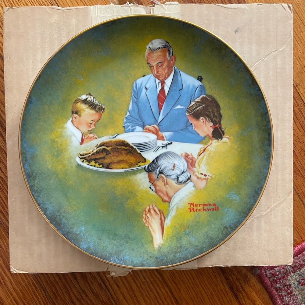 Strictly Limited Edition Norman Rockwell Plate